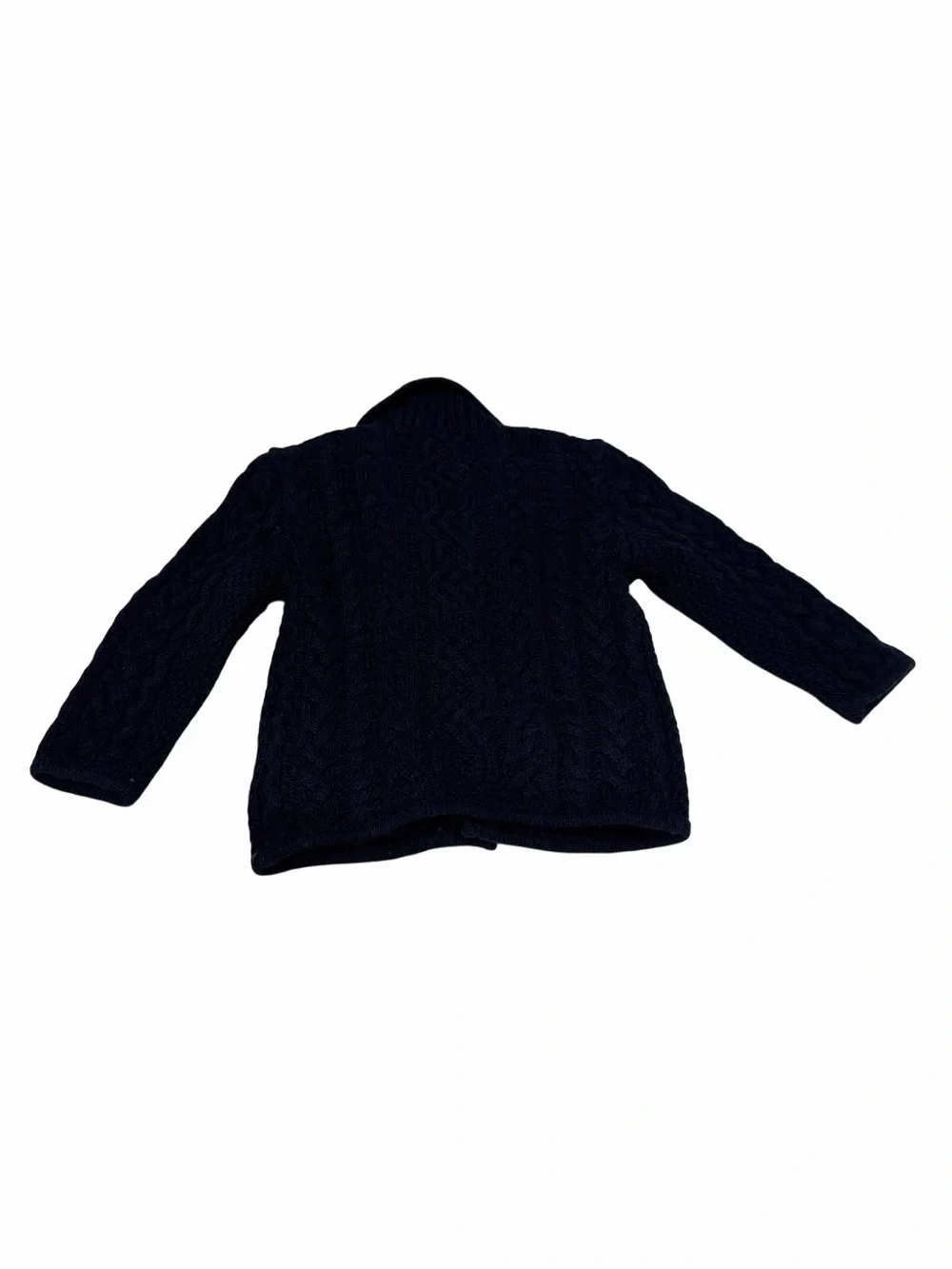 Ralph Lauren Navy Blue Cableknit Cardigan Sweater Baby Boys 12 Month NWT
